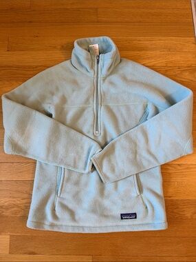 Patagonia Kids Light Blue Half-Zip Fleece Pullover